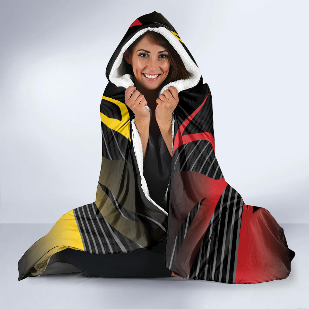 Germany 2024 Football Hooded Blanket DFB Team Black Version