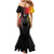 Personalized Germany 2024 Football Mermaid Dress DFB Team Black Version - Wonder Print Shop