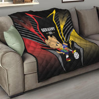 Germany 2024 Football Quilt DFB Team Black Version - Wonder Print Shop