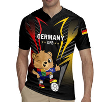 Personalized Germany 2024 Football Rugby Jersey DFB Team Black Version - Wonder Print Shop