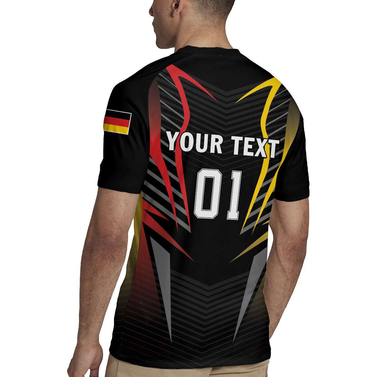 Personalized Germany 2024 Football Rugby Jersey DFB Team Black Version - Wonder Print Shop