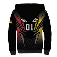Personalized Germany 2024 Football Sherpa Hoodie DFB Team Black Version - Wonder Print Shop