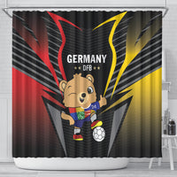 Germany 2024 Football Shower Curtain DFB Team Black Version