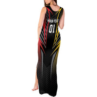 Personalized Germany 2024 Football Tank Maxi Dress DFB Team Black Version - Wonder Print Shop
