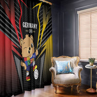 Germany 2024 Football Window Curtain DFB Team Black Version - Wonder Print Shop