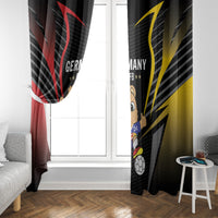 Germany 2024 Football Window Curtain DFB Team Black Version - Wonder Print Shop