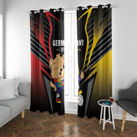 Germany 2024 Football Window Curtain DFB Team Black Version - Wonder Print Shop