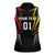 Personalized Germany 2024 Football Women Sleeveless Polo Shirt DFB Team Black Version - Wonder Print Shop