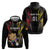 Personalized Germany 2024 Football Zip Hoodie DFB Team Black Version - Wonder Print Shop
