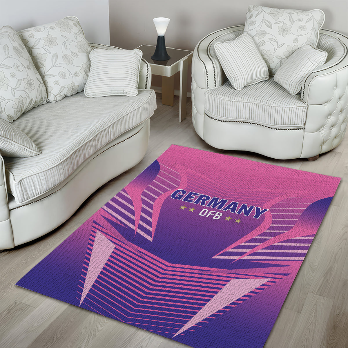 Germany 2024 Football Area Rug DFB Team Pink Version - Wonder Print Shop