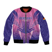 Personalized Germany 2024 Football Bomber Jacket DFB Team Pink Version - Wonder Print Shop