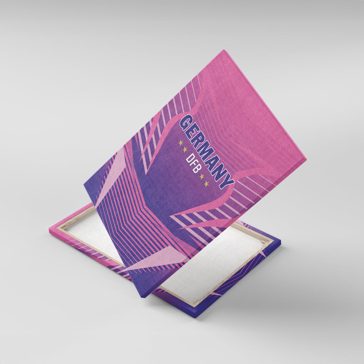 Germany 2024 Football Canvas Wall Art DFB Team Pink Version - Wonder Print Shop