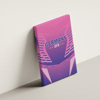 Germany 2024 Football Canvas Wall Art DFB Team Pink Version - Wonder Print Shop