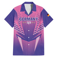 Personalized Germany 2024 Football Family Matching Mermaid Dress and Hawaiian Shirt DFB Team Pink Version - Wonder Print Shop