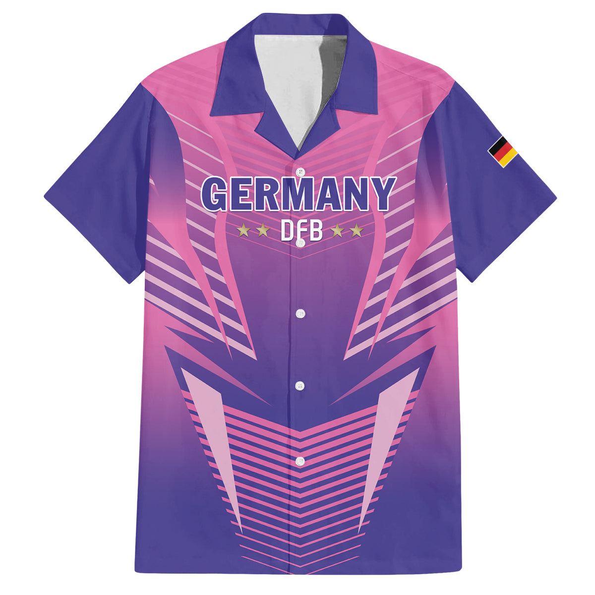 Personalized Germany 2024 Football Family Matching Puletasi and Hawaiian Shirt DFB Team Pink Version - Wonder Print Shop