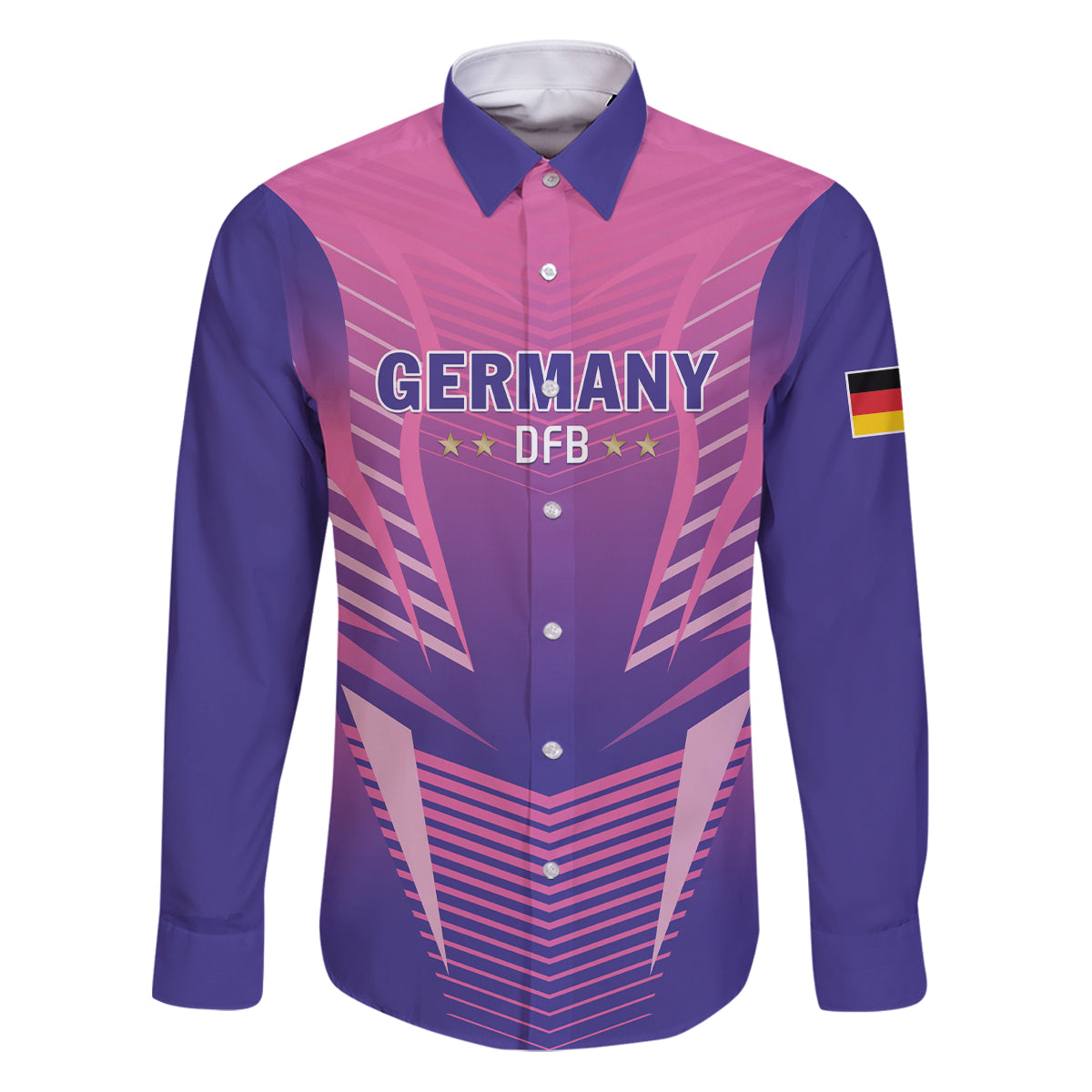 Personalized Germany 2024 Football Family Matching Puletasi and Hawaiian Shirt DFB Team Pink Version - Wonder Print Shop