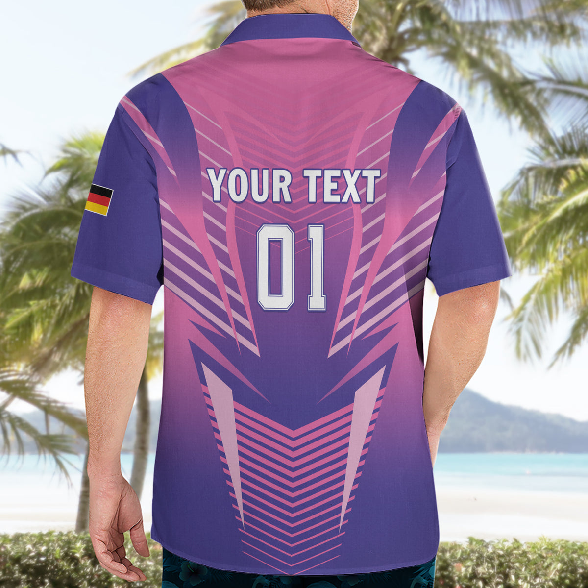 Personalized Germany 2024 Football Hawaiian Shirt DFB Team Pink Version - Wonder Print Shop