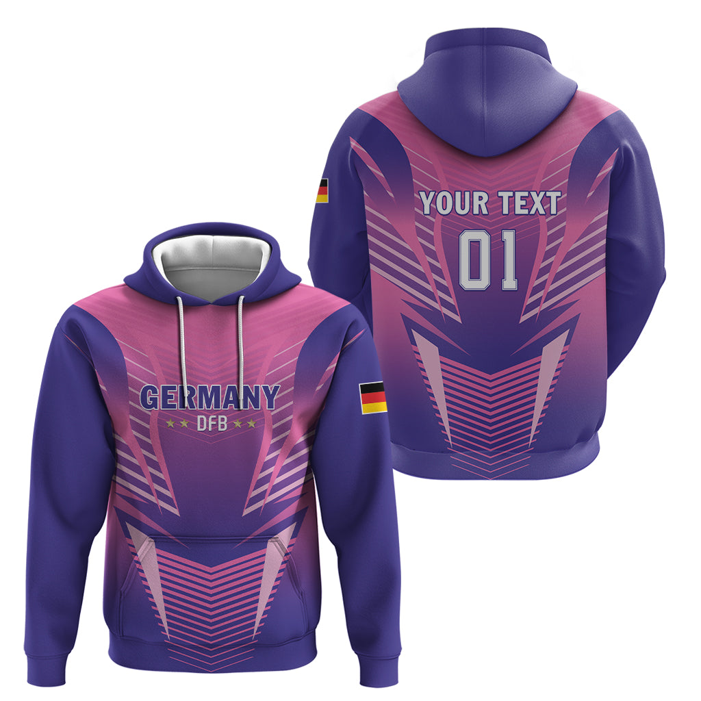 Personalized Germany 2024 Football Hoodie DFB Team Pink Version - Wonder Print Shop