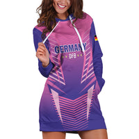 Personalized Germany 2024 Football Hoodie Dress DFB Team Pink Version - Wonder Print Shop