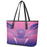 Germany 2024 Football Leather Tote Bag DFB Team Pink Version - Wonder Print Shop