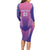 Personalized Germany 2024 Football Long Sleeve Bodycon Dress DFB Team Pink Version - Wonder Print Shop