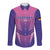 Personalized Germany 2024 Football Long Sleeve Button Shirt DFB Team Pink Version - Wonder Print Shop