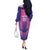 Personalized Germany 2024 Football Off The Shoulder Long Sleeve Dress DFB Team Pink Version - Wonder Print Shop