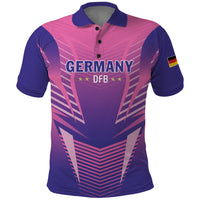 Personalized Germany 2024 Football Polo Shirt DFB Team Pink Version - Wonder Print Shop