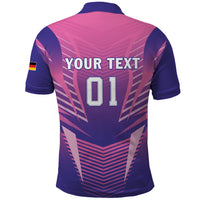 Personalized Germany 2024 Football Polo Shirt DFB Team Pink Version - Wonder Print Shop