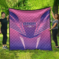 Germany 2024 Football Quilt DFB Team Pink Version - Wonder Print Shop