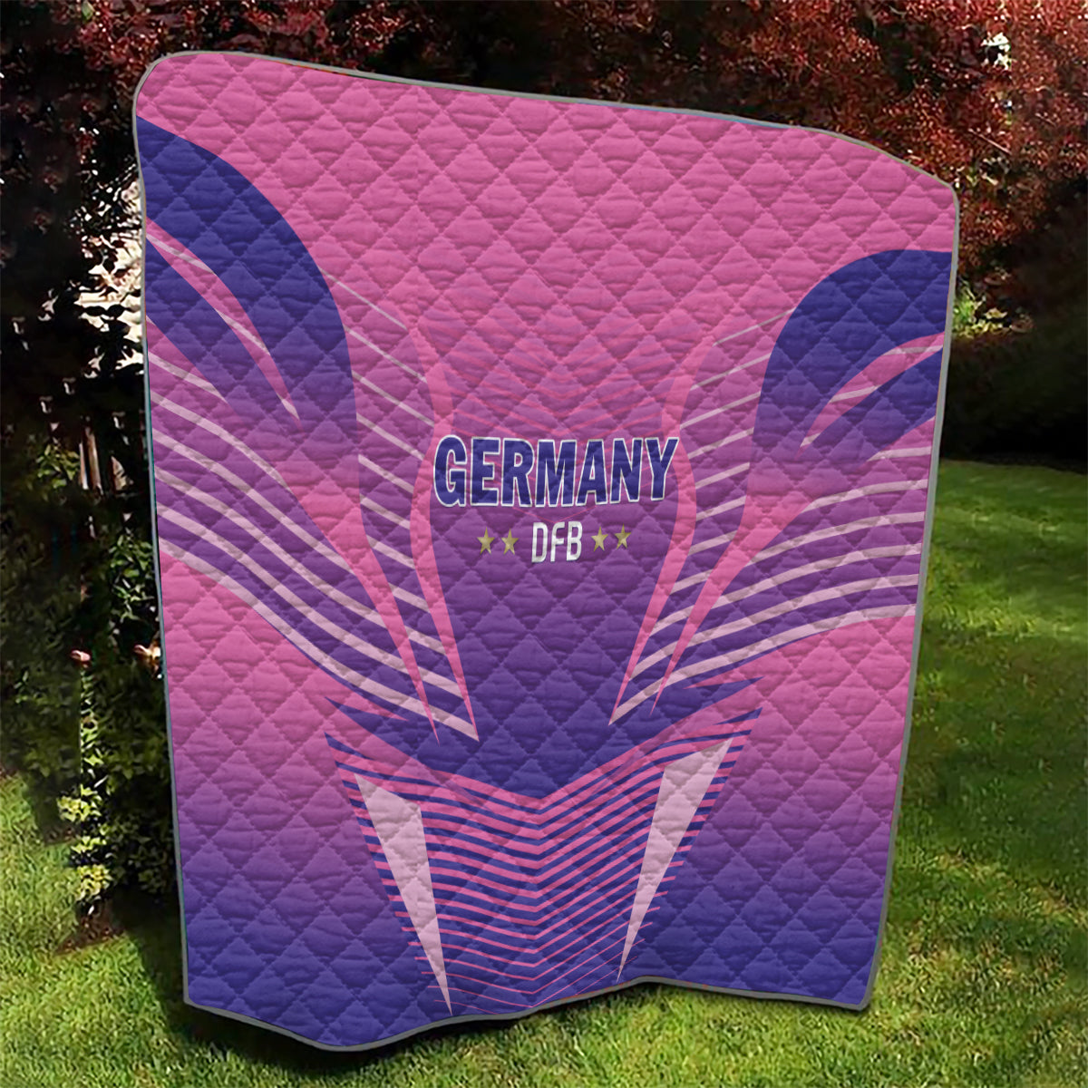 Germany 2024 Football Quilt DFB Team Pink Version - Wonder Print Shop