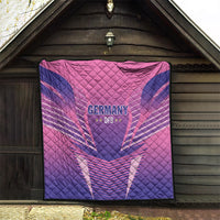 Germany 2024 Football Quilt DFB Team Pink Version - Wonder Print Shop
