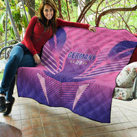 Germany 2024 Football Quilt DFB Team Pink Version - Wonder Print Shop