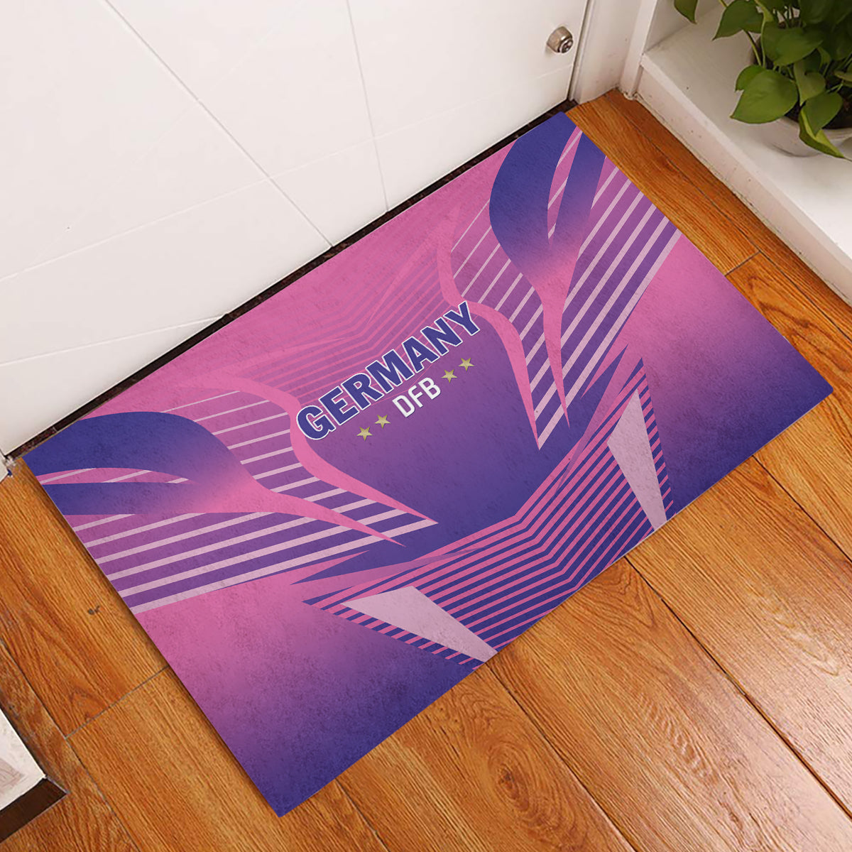 Germany 2024 Football Rubber Doormat DFB Team Pink Version - Wonder Print Shop