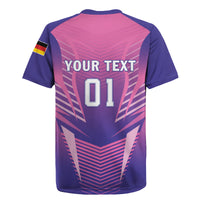 Personalized Germany 2024 Football Rugby Jersey DFB Team Pink Version - Wonder Print Shop