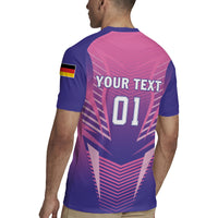 Personalized Germany 2024 Football Rugby Jersey DFB Team Pink Version - Wonder Print Shop