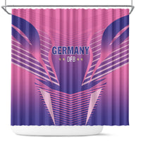 Germany 2024 Football Shower Curtain DFB Team Pink Version