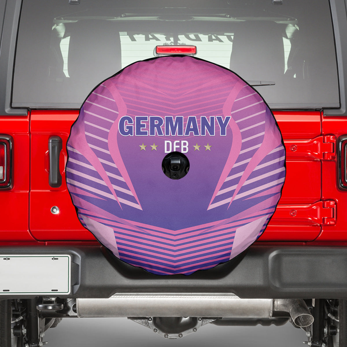 Germany 2024 Football Spare Tire Cover DFB Team Pink Version - Wonder Print Shop