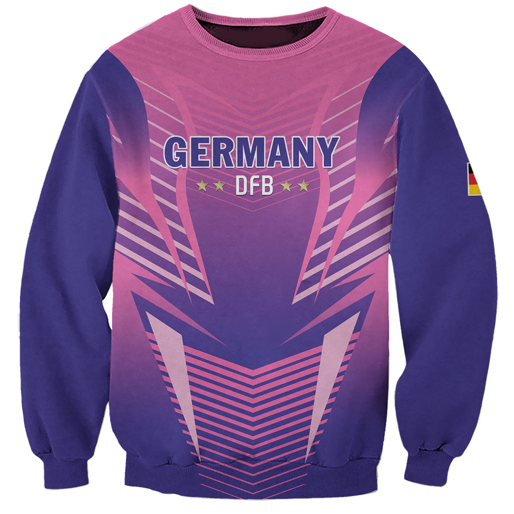 Personalized Germany 2024 Football Sweatshirt DFB Team Pink Version - Wonder Print Shop