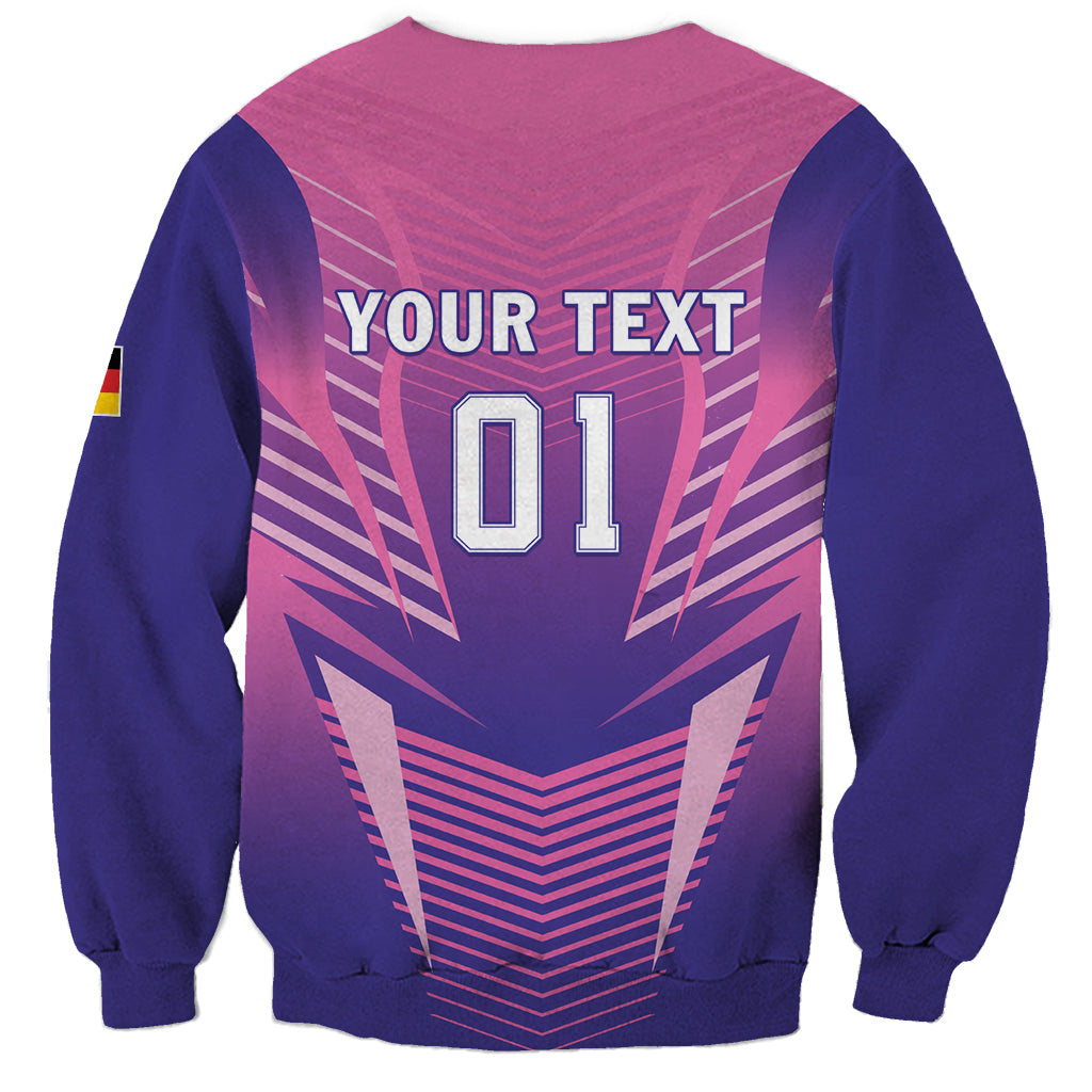 Personalized Germany 2024 Football Sweatshirt DFB Team Pink Version - Wonder Print Shop