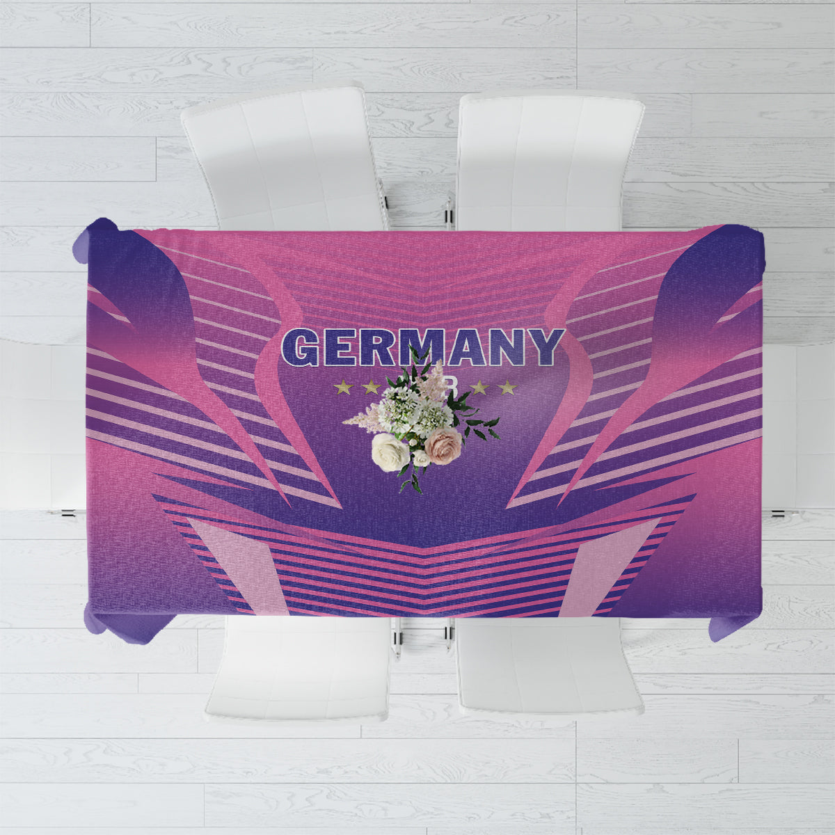 Germany 2024 Football Tablecloth DFB Team Pink Version - Wonder Print Shop