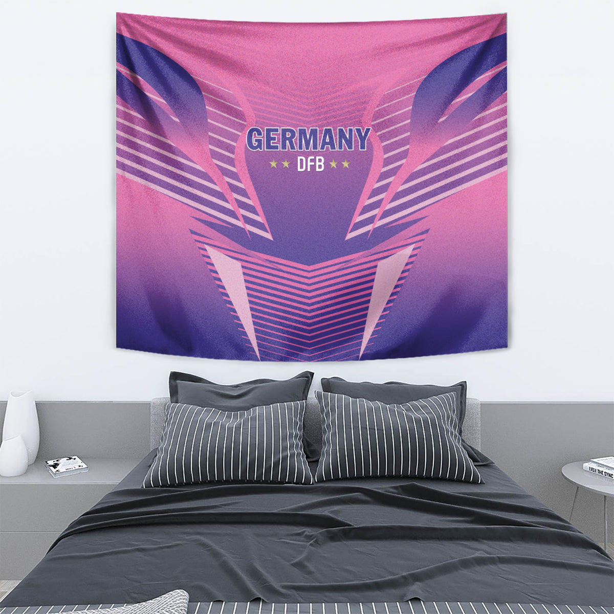 Germany 2024 Football Tapestry DFB Team Pink Version - Wonder Print Shop
