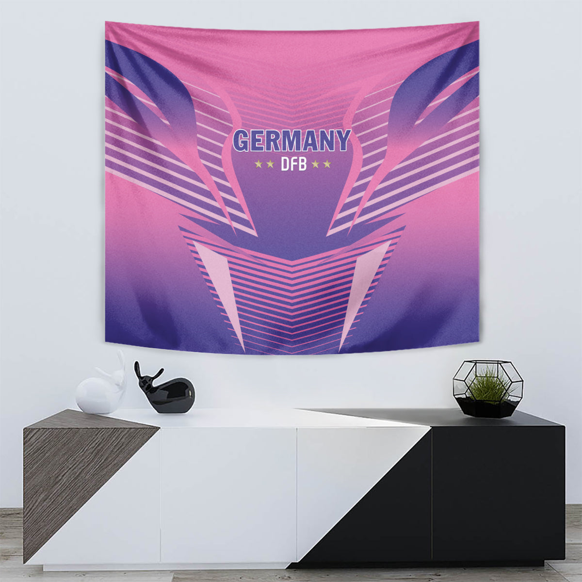 Germany 2024 Football Tapestry DFB Team Pink Version - Wonder Print Shop