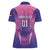 Personalized Germany 2024 Football Women Polo Shirt DFB Team Pink Version - Wonder Print Shop