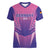 Personalized Germany 2024 Football Women V-Neck T-Shirt DFB Team Pink Version - Wonder Print Shop