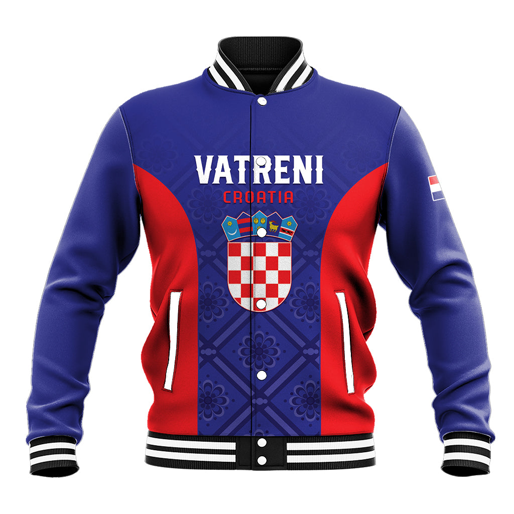 Personalized Croatia 2024 Football Baseball Jacket Hrvatska Vatreni - Wonder Print Shop