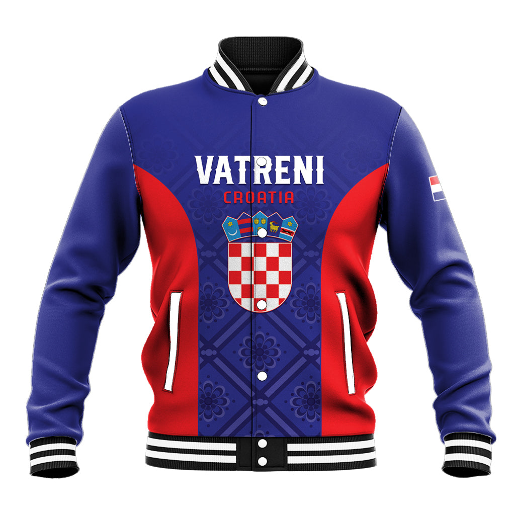 Personalized Croatia 2024 Football Baseball Jacket Hrvatska Vatreni