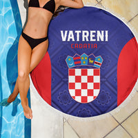 Croatia 2024 Football Beach Blanket Hrvatska Vatreni - Wonder Print Shop