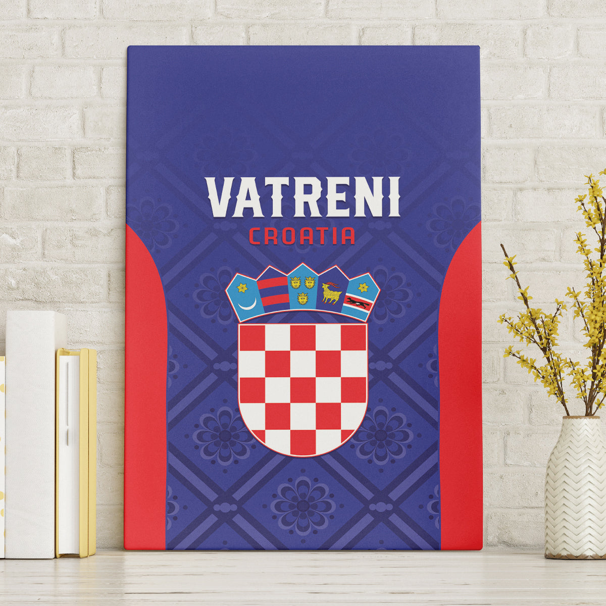 Croatia 2024 Football Canvas Wall Art Hrvatska Vatreni - Wonder Print Shop