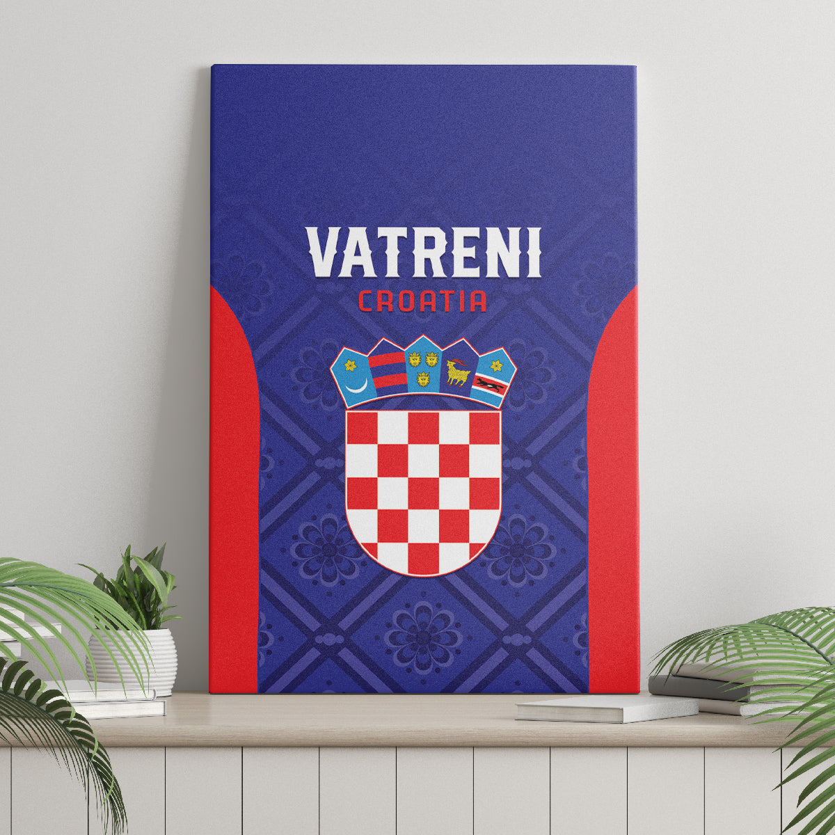 Croatia 2024 Football Canvas Wall Art Hrvatska Vatreni - Wonder Print Shop